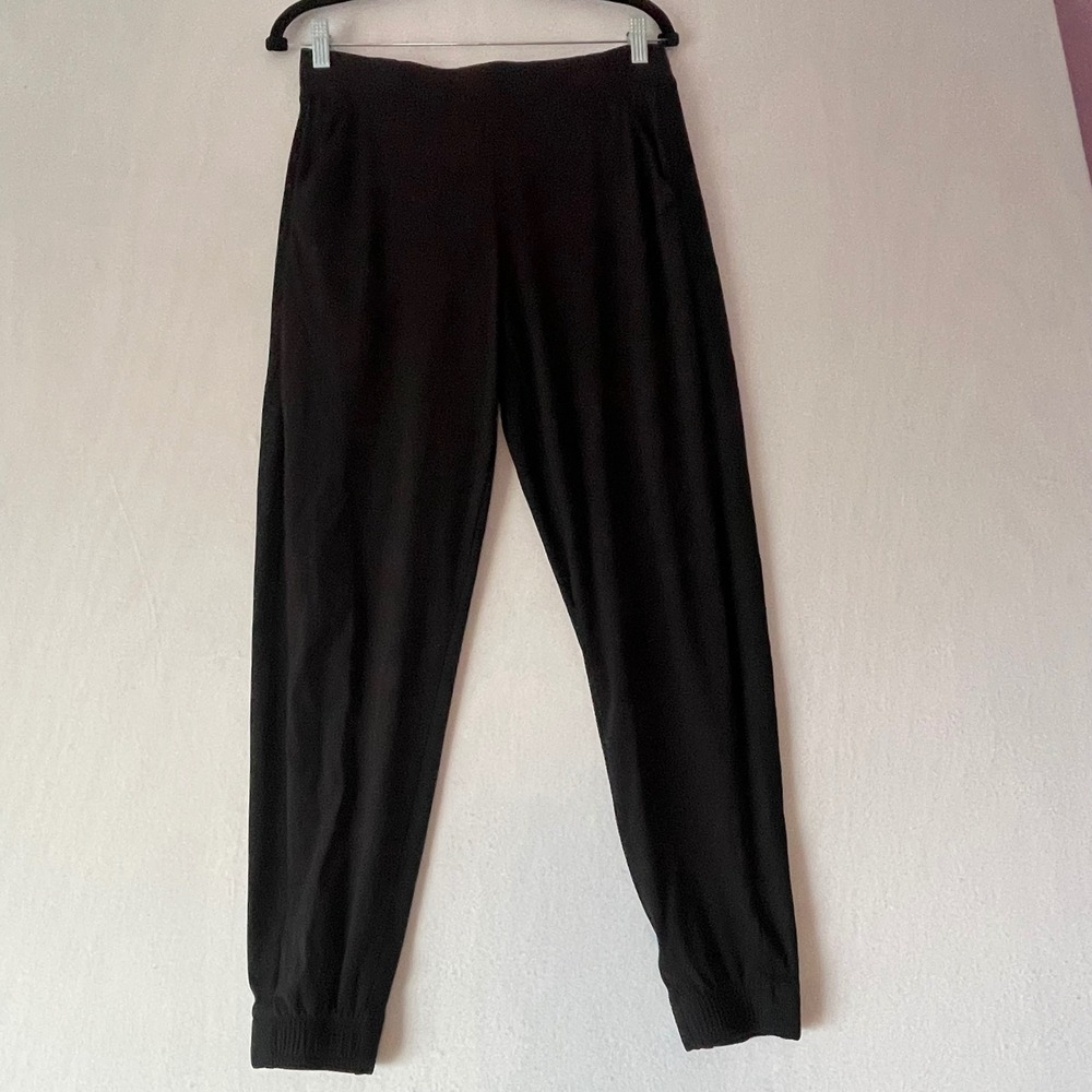 Athleta NWOT Black Trekkie Joggers V/305514 Stretch Active Pants Women Size‎ 8